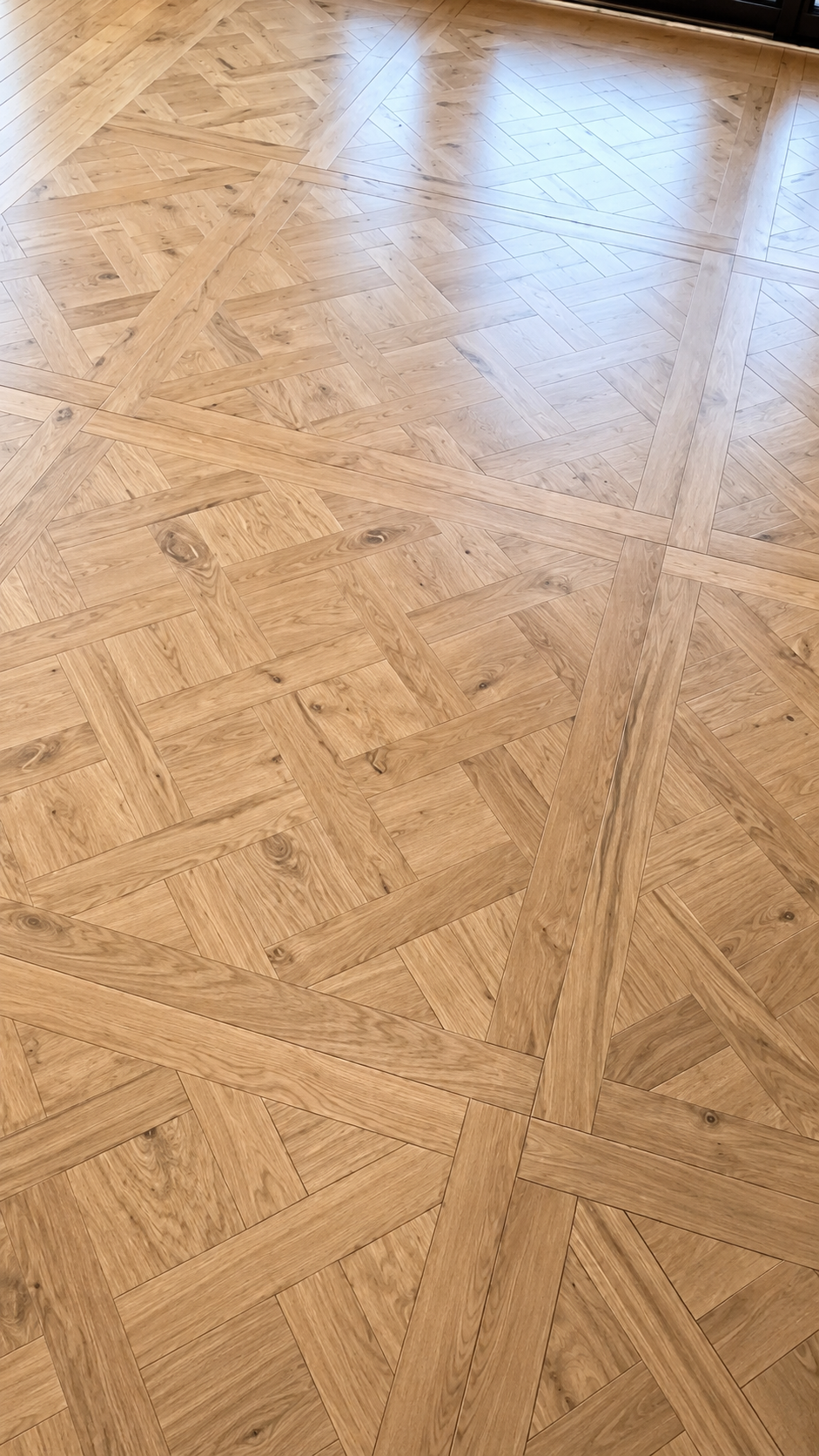 Parquet Panel Designs — custom hardwood by American Apex Construction