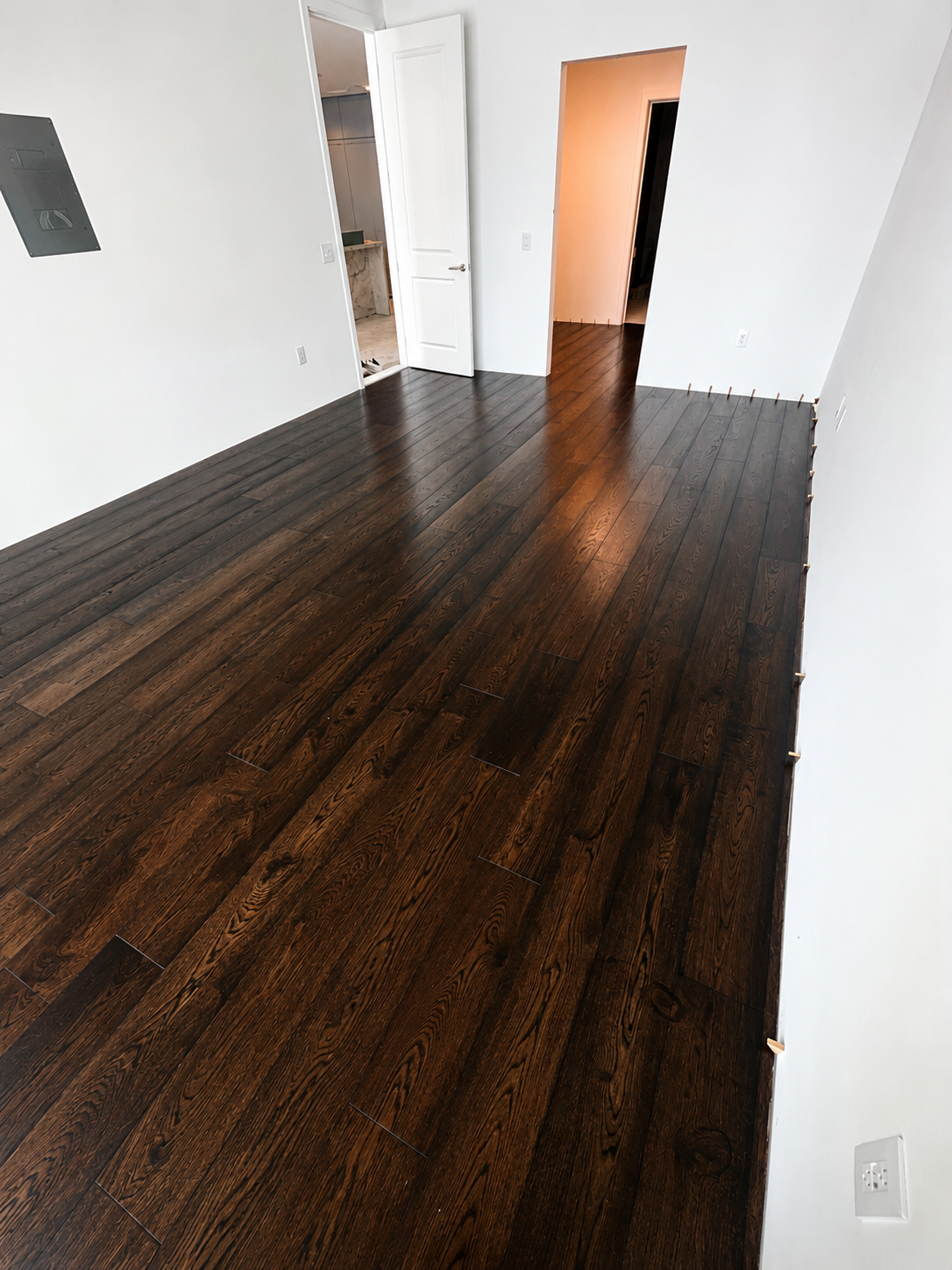 Premium Solid Hardwood Finish — hardwood by American Apex Construction